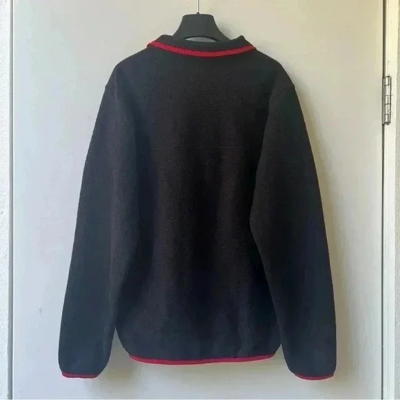 Patagonia Synchilla® Snap-T® Fleece Pullover - Black and Red - Size M - Picture 6 of 13